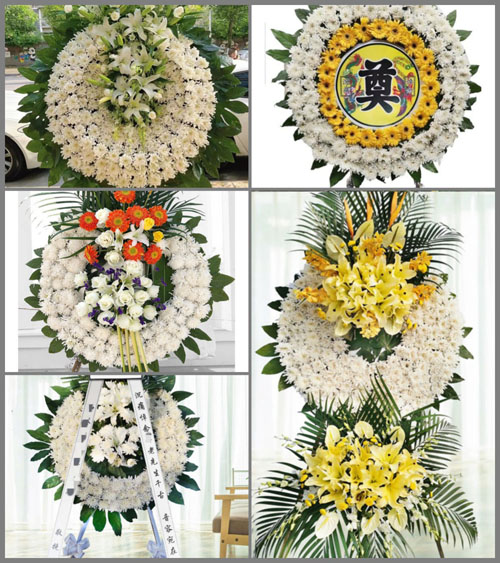 山东青岛胶州市铺集镇大屯村花圈速递